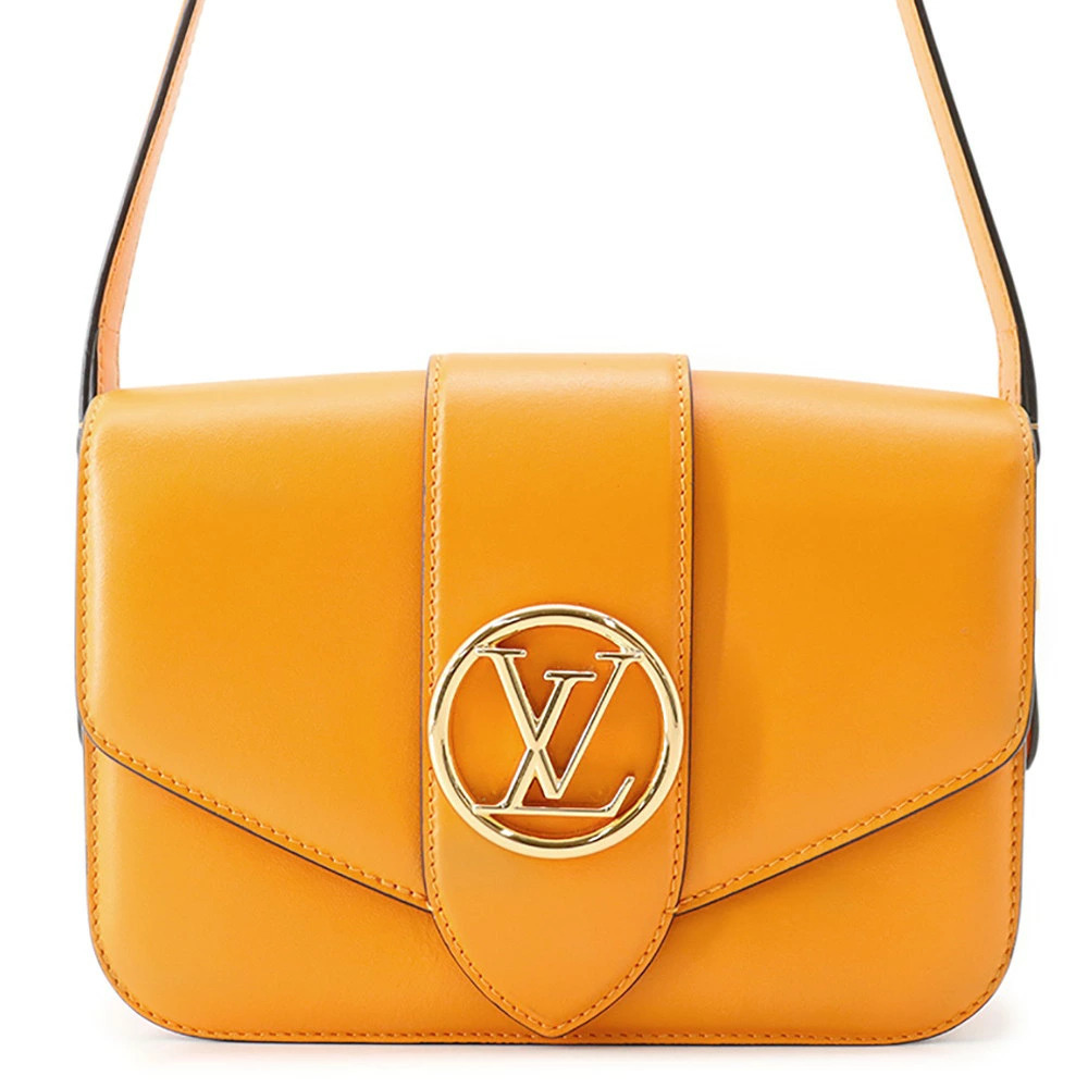 Louis Vuitton Shoulder Bag Smooth Leather LV Pont Neuf Circle Signature